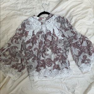 Floral print blouse from Loft